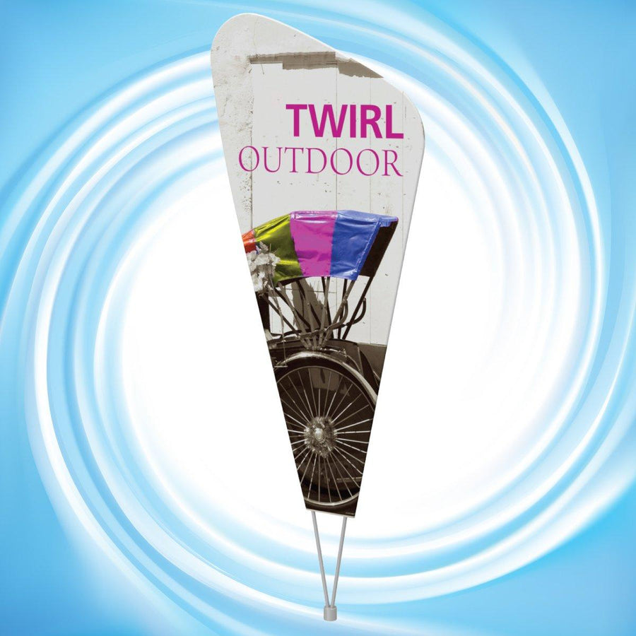 Twirl Outdoor Sign Display - TradeShowPlus