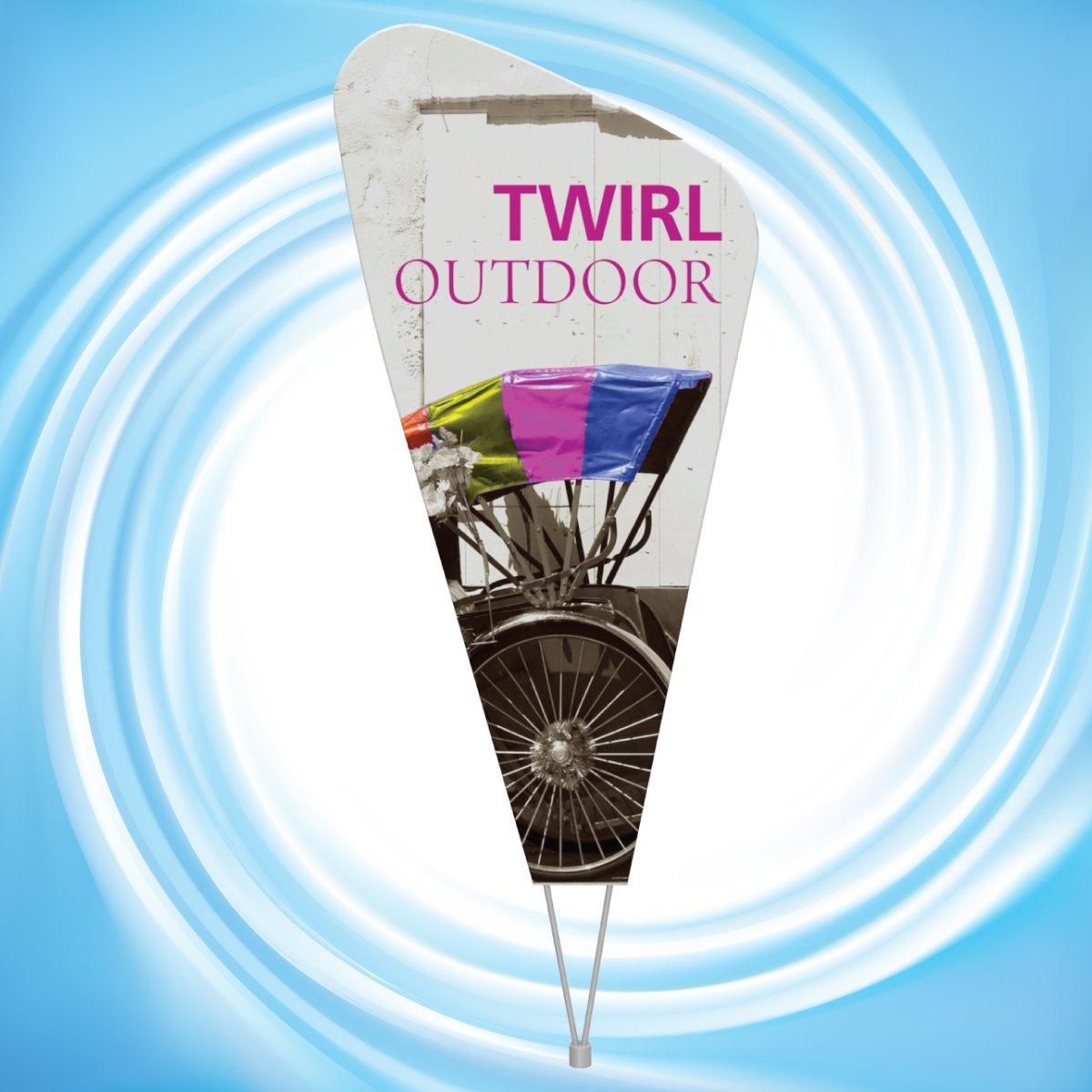 Twirl Outdoor Sign Display - TradeShowPlus