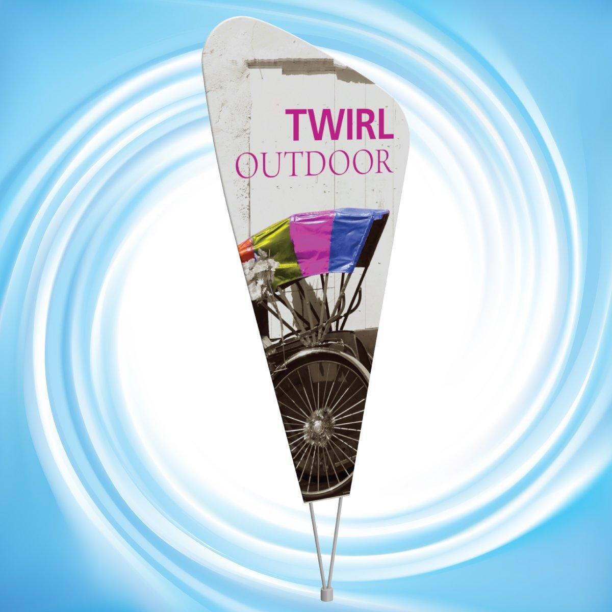 Twirl Outdoor Sign Display - TradeShowPlus