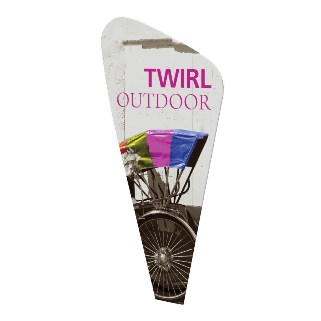 Twirl Outdoor Sign (Graphics Only) - TradeShowPlus