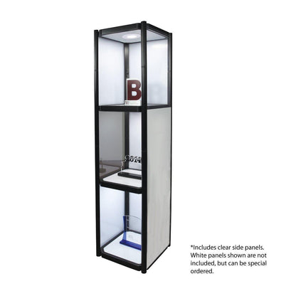 Twist Portable 3 Shelf Display Cabinet - TradeShowPlus