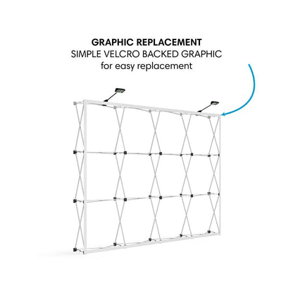 Vburst 10ft Straight Display Kit 01 - TradeShowPlus