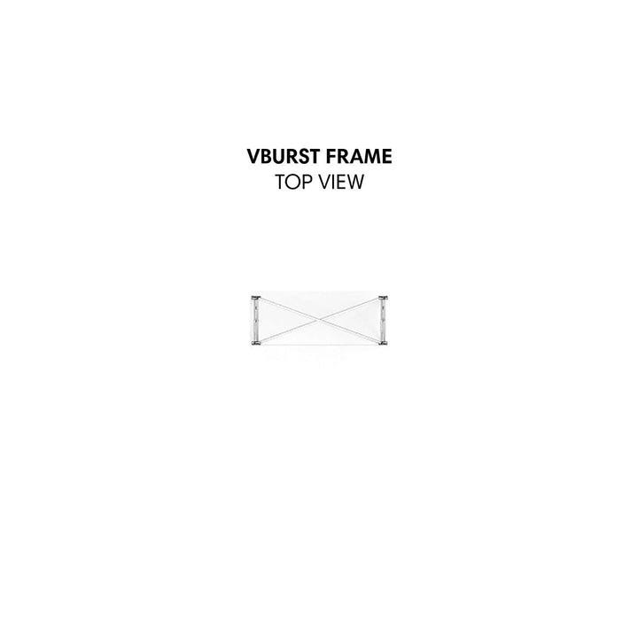 Vburst 2.5ft Straight Display Kit 01 - TradeShowPlus