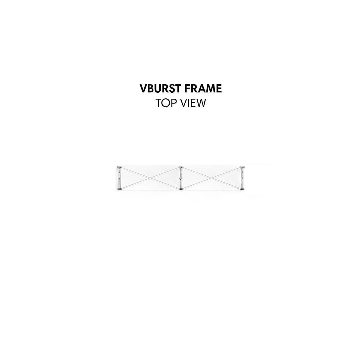 Vburst 5ft Straight Tabletop Display Kit 01 - TradeShowPlus