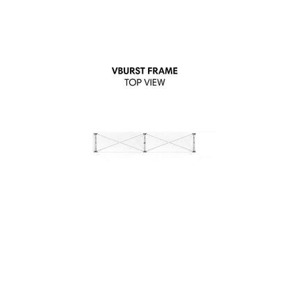 Vburst 5ft Straight Tabletop Display Kit 01 - TradeShowPlus