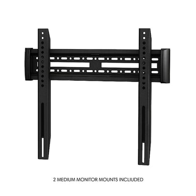 Medium monitor mount bracket for secure display setup at trade shows and exhibitions