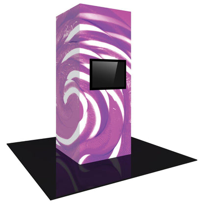 Vector Frame 4x10 Backlit Monitor Tower 04 - TradeShowPlus