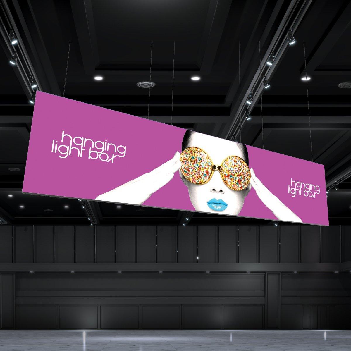 Vector Frame Hanging Lightbox 20x5 - TradeShowPlus