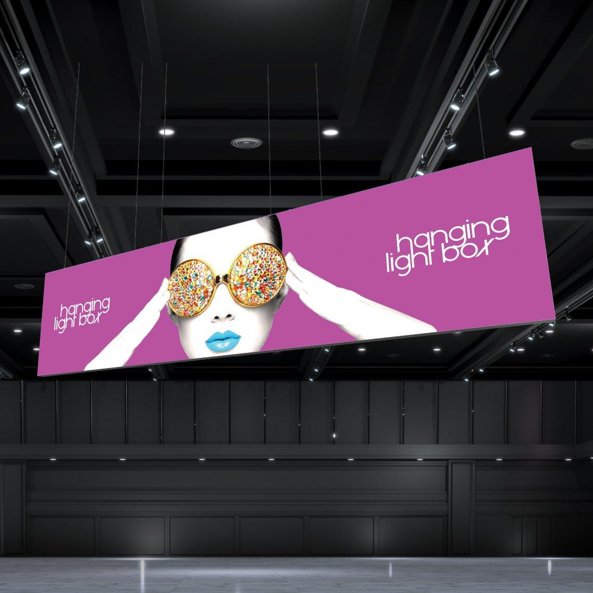 Vector Frame Hanging Lightbox 20x5 - TradeShowPlus