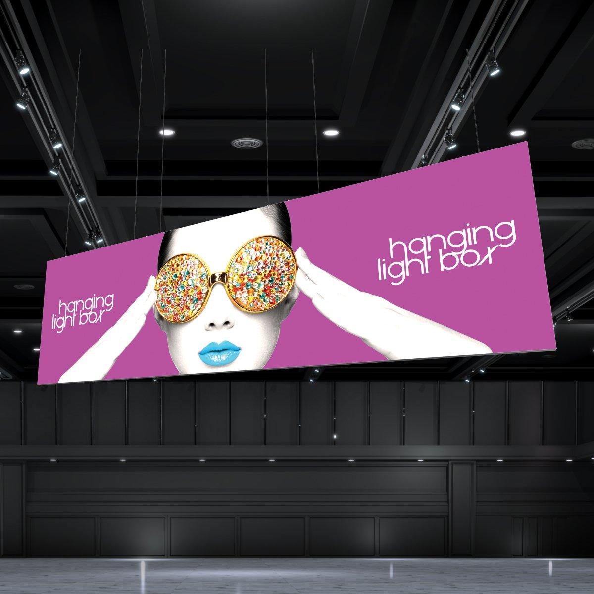 Vector Frame Hanging Lightbox 20x6 (Graphics Only) - TradeShowPlus