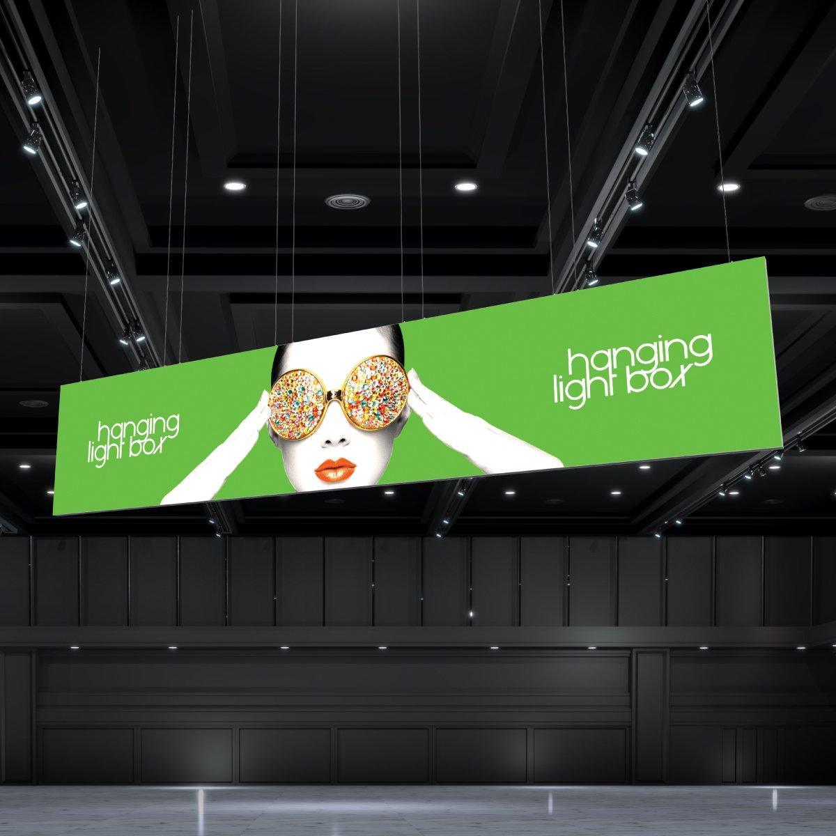 Vector Frame Hanging Lightbox 30x6 (Graphics Only) - TradeShowPlus