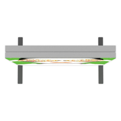 3ft lightbox with graphic frame designed for trade shows, exhibitions, and special events