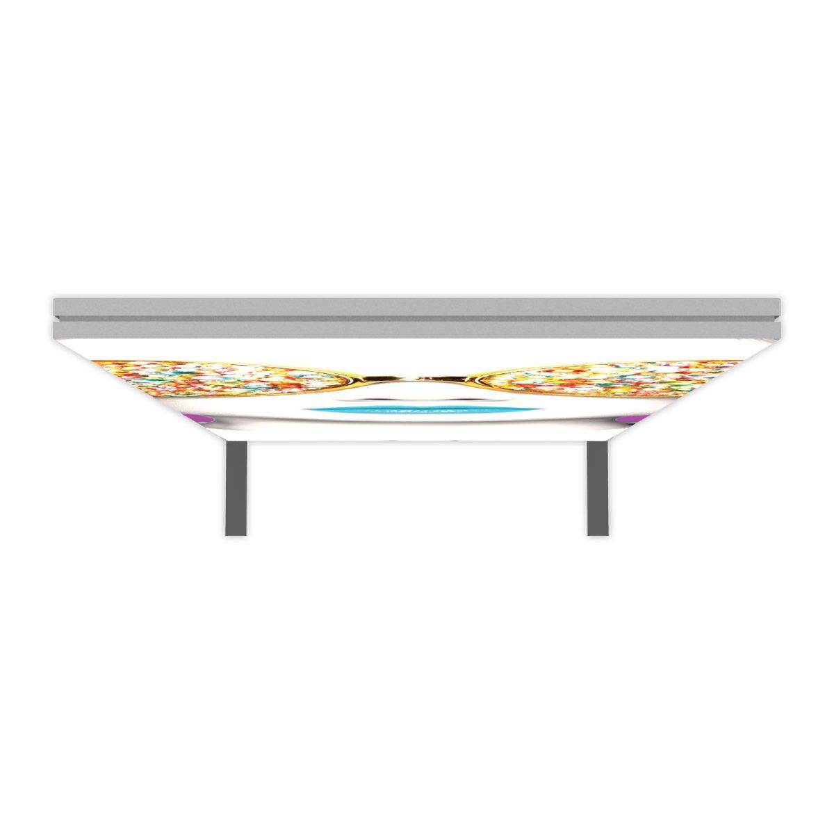 3ft wide illuminated trade show frame with graphics for exhibitions and special events