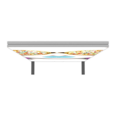 3ft wide illuminated trade show frame with graphics for exhibitions and special events