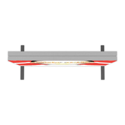 4ft lightbox frame with hanging bars for trade show and exhibition booth displays