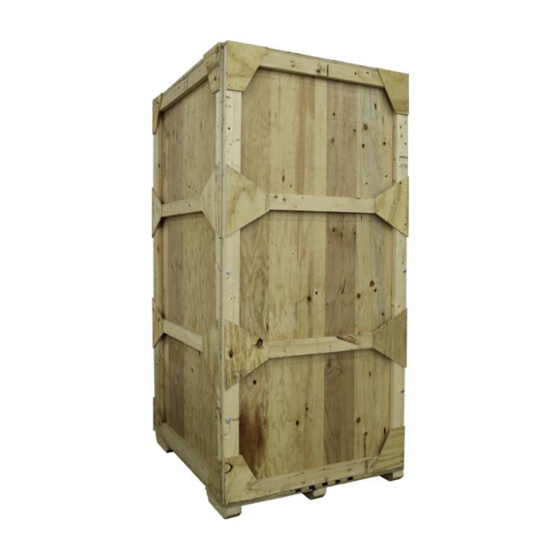 Large wooden shipping crate ideal for protecting and transporting trade show and exhibition materials