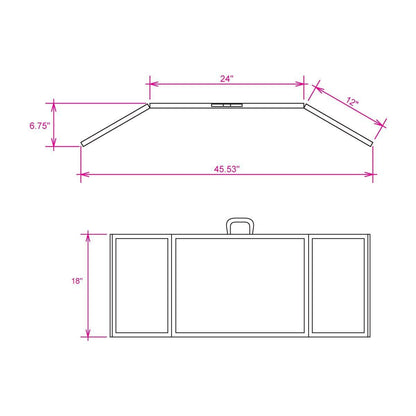 Voyager Mini Folding Panel Display - TradeShowPlus