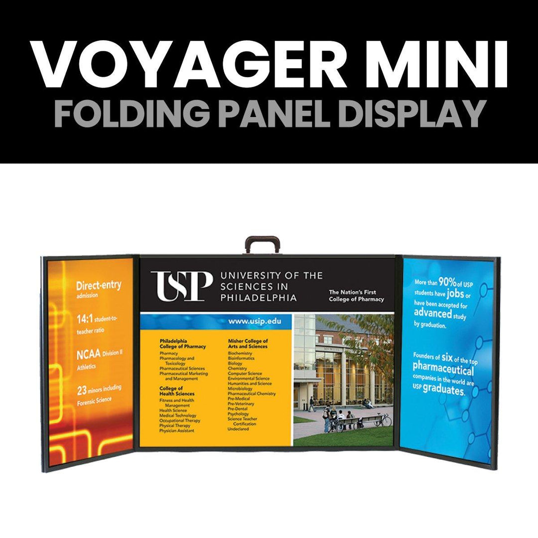 Voyager Mini Folding Panel Display - TradeShowPlus