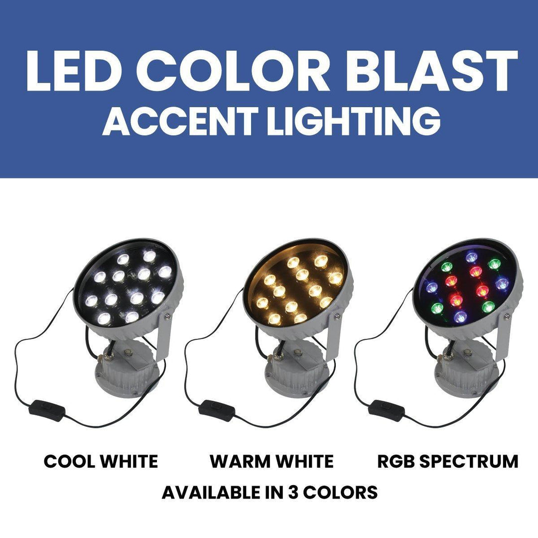 Warm White LED Color Blast Light - TradeShowPlus