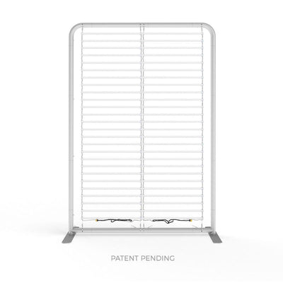 5ft LED backlit display frame for trade shows and exhibitions with horizontal light bars
