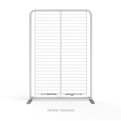 5ft LED backlit display frame for trade shows and exhibitions with horizontal light bars