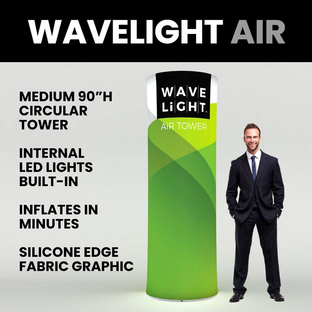 WaveLight Air Medium Circular Tower - TradeShowPlus