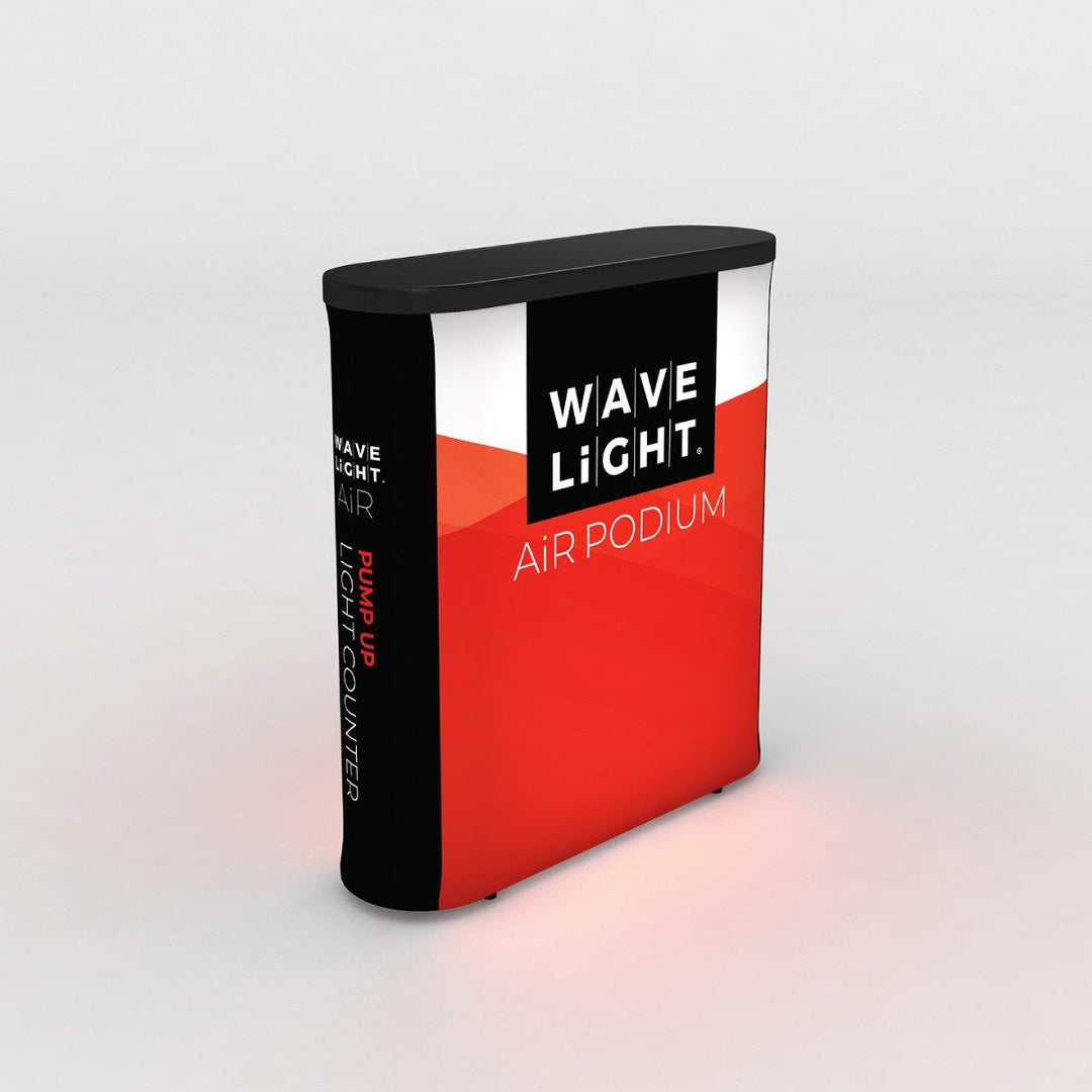 Wavelight Air Podium (Graphics Only) - TradeShowPlus
