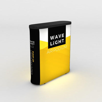 Wavelight Air Podium (Graphics Only) - TradeShowPlus