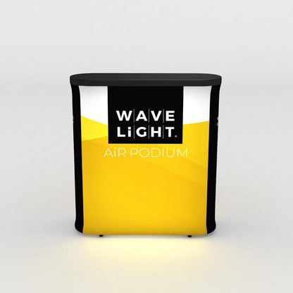 Wavelight Air Podium (Graphics Only) - TradeShowPlus