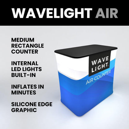 WaveLight Air Rectangle Counter - TradeShowPlus