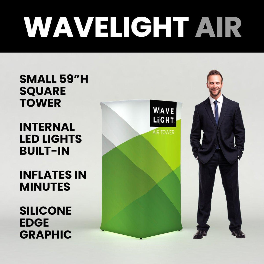 WaveLight Air Small Square Tower - TradeShowPlus
