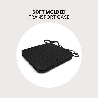 Soft molded transport case designed for protecting and carrying trade show and exhibition displays