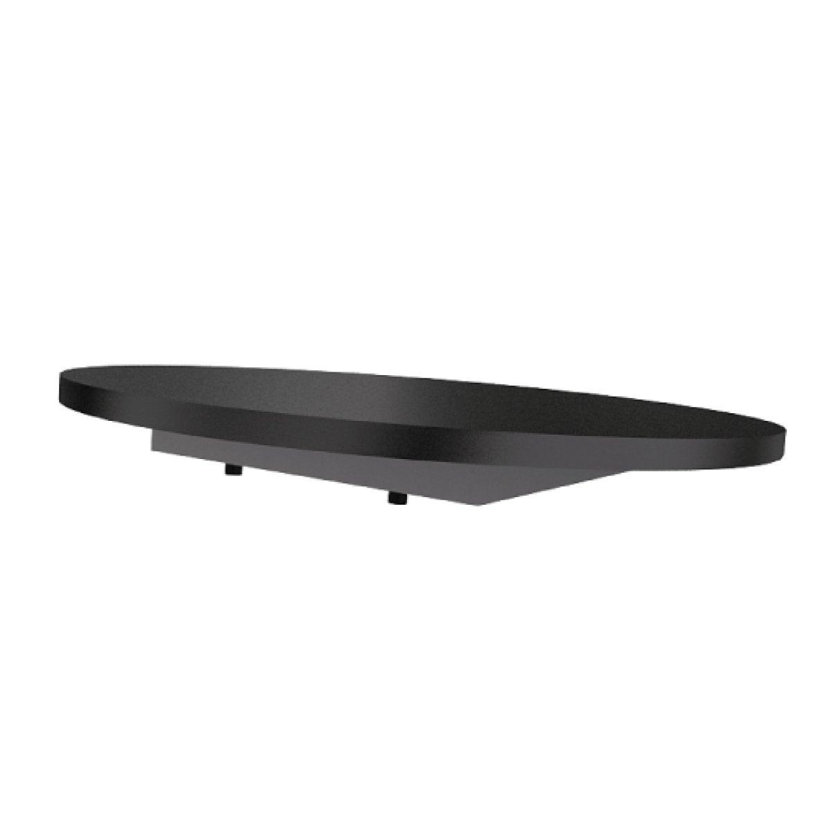 Waveline B3000 16" Black Round Shelf - TradeShowPlus