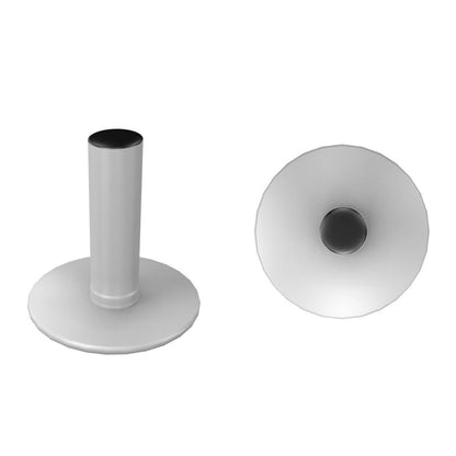 Circular foot base components for trade show displays and exhibition stands