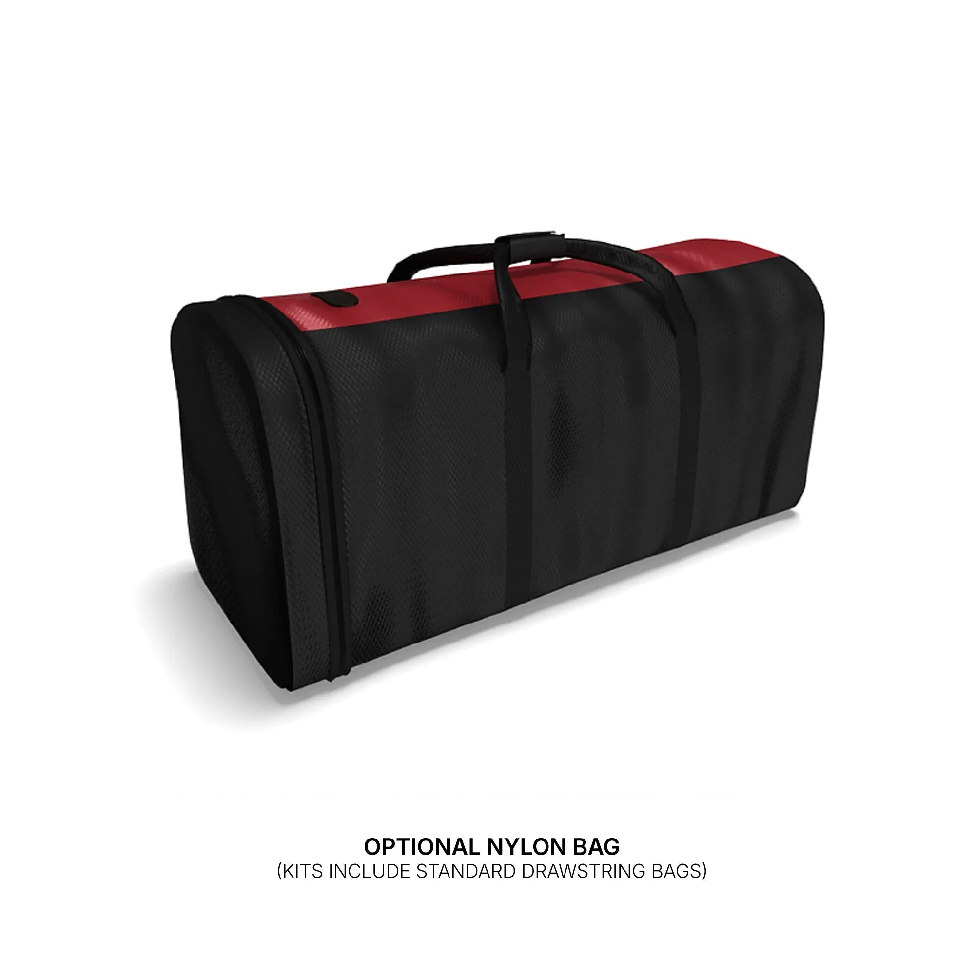 Durable nylon carrying bag with handles designed for trade shows, exhibitions, and special events