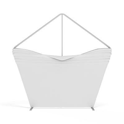 Stretch fabric trade show display panel with metal frame for exhibitions and special events