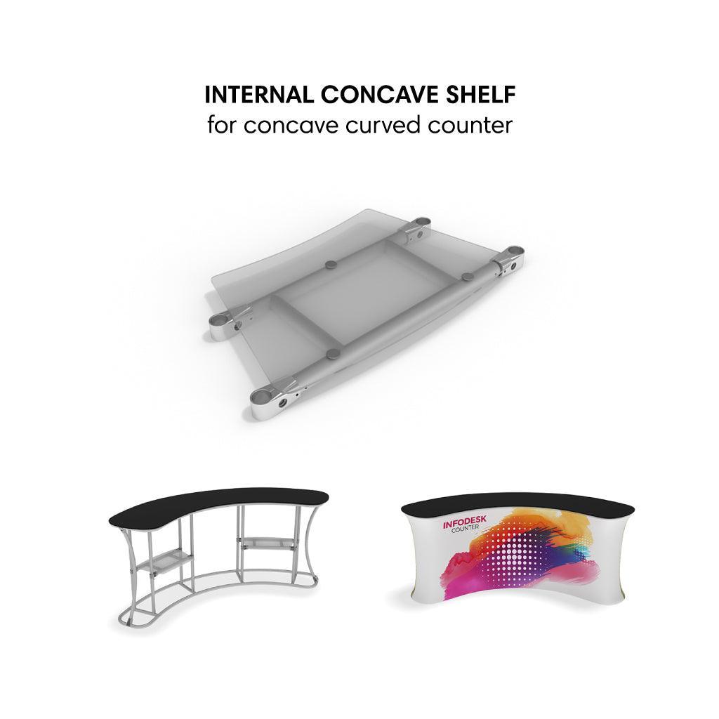 WaveLine InfoDesk Internal Shelving - TradeShowPlus