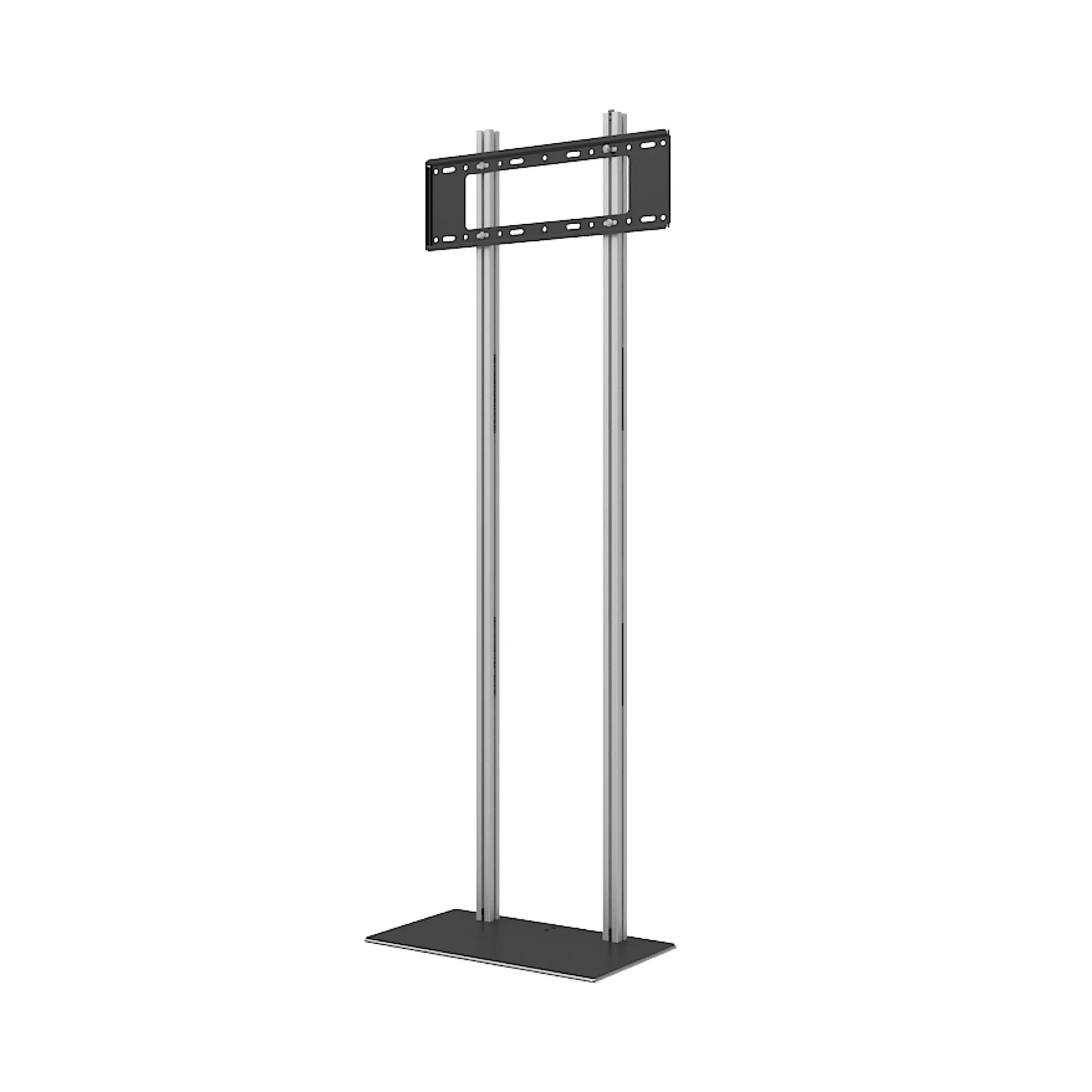 Freestanding TV stand display with mounting bracket for trade shows and exhibitions