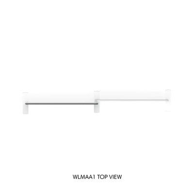 Top view of modular display frame system for trade shows and exhibitions