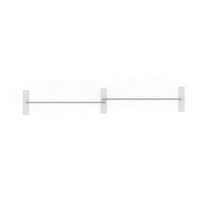 Modular metal connector bars for trade show display setups and exhibition booth assembly
