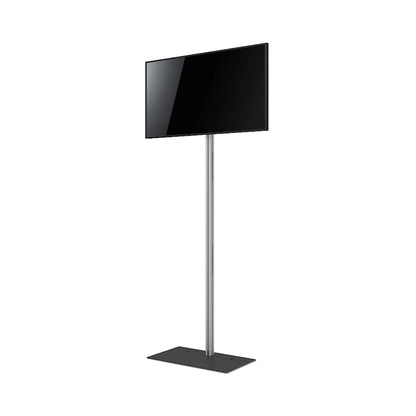 Freestanding TV stand with sleek design ideal for trade shows and special event displays