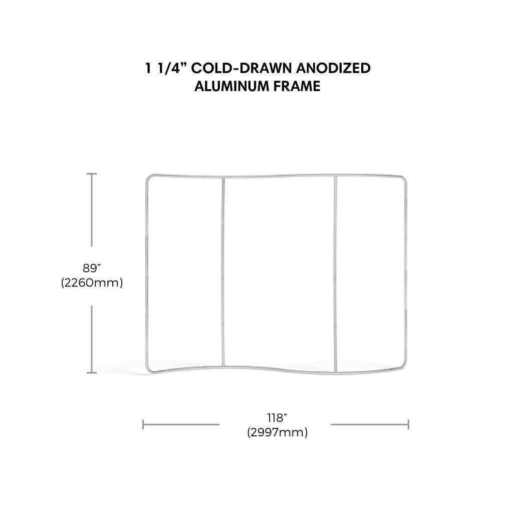 Waveline Originals 10ft Serpentine Display - TradeShowPlus