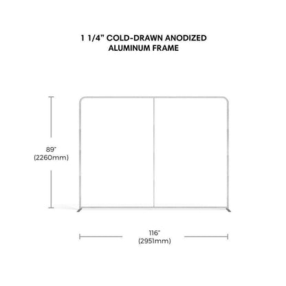 Waveline Originals 10ft Straight Display - TradeShowPlus