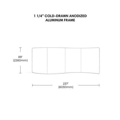 Waveline Originals 20ft Serpentine Display - TradeShowPlus