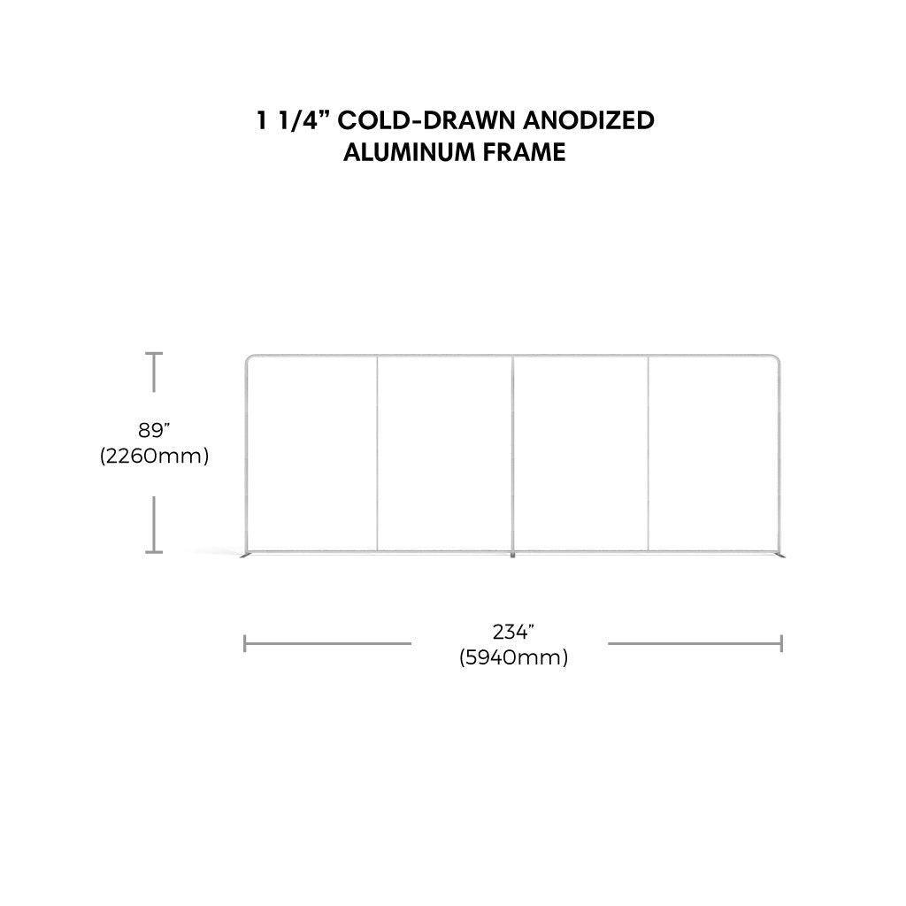 Waveline Originals 20ft Straight Display - TradeShowPlus