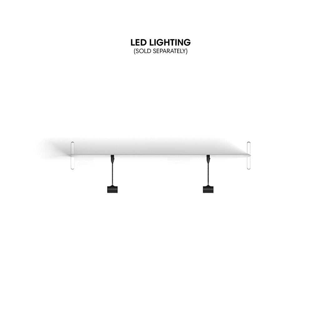 LED lighting fixture for trade show and exhibition display panels, suitable for event signage