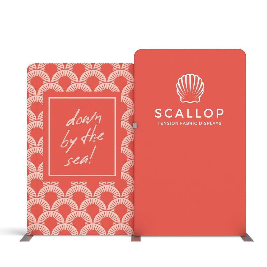 Waveline Scallop-A Display (Graphics Only) - TradeShowPlus