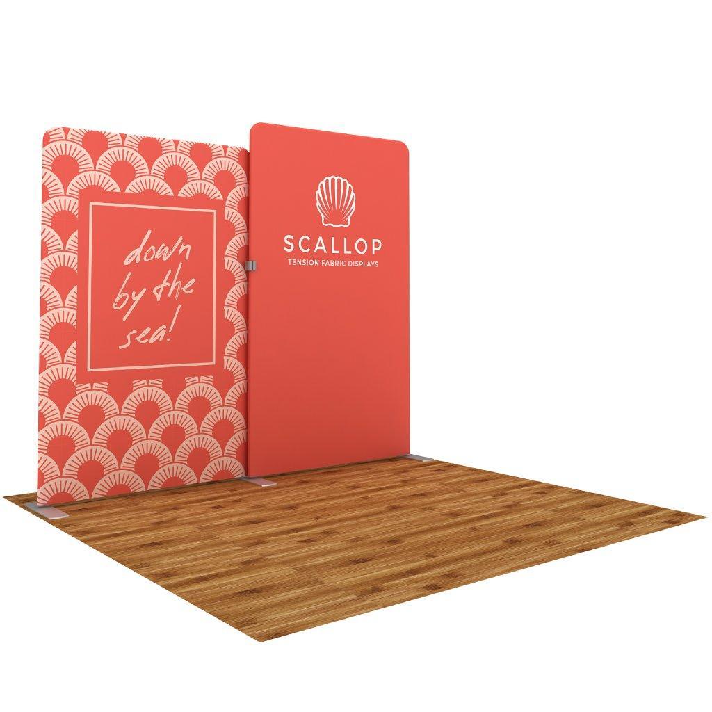 Waveline Scallop-A Display - TradeShowPlus