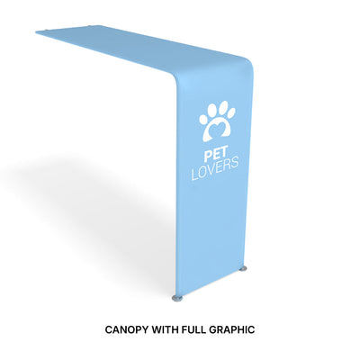 WaveLine XL canopy with full graphic print for trade shows and special events