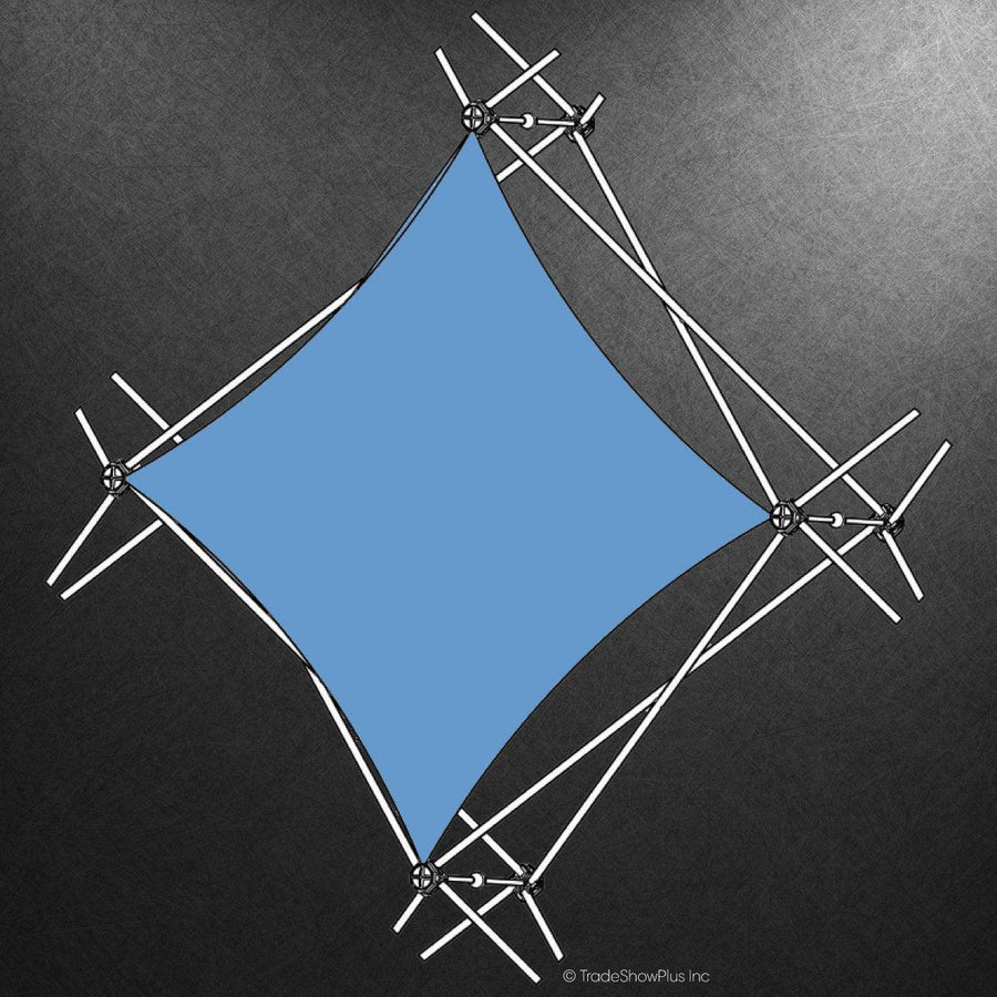 Xclaim (1x1 Quad) Pyramid Flat Diamond Fabric Graphic - TradeShowPlus